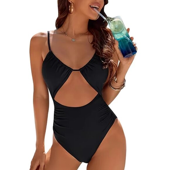 Blooming Jelly Other - Cut-Out Tummy Control One Piece Monokini Swimsuit
